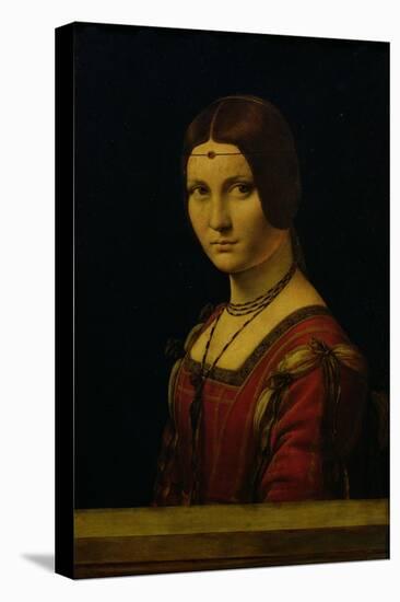 Portrait of a Lady from the Court of Milan, circa 1490-95-Leonardo da Vinci-Stretched Canvas