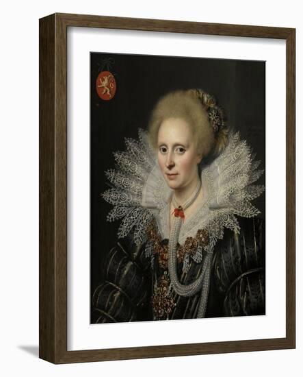 Portrait of a Lady from the Van Beijeren Van Schagen Family, 1620-Michiel Janszoon Van Mierevelt-Framed Giclee Print