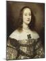 Portrait of a Lady, Half-Length, Wearing a Gold Embroidered Gown-Justus Sustermans-Mounted Giclee Print