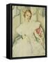 Portrait of a Lady, Half Length-Gerda Marie Frederike Wegener-Framed Stretched Canvas