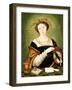 Portrait of a Lady, Helf-Length, Holding a Case of Quills before a Ledge-Hans, the Elder Schöpfer-Framed Giclee Print