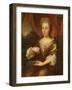 Portrait of a Lady Holding a Chain-Caspar Netscher-Framed Giclee Print