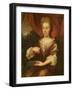 Portrait of a Lady Holding a Chain-Caspar Netscher-Framed Giclee Print