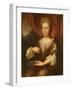 Portrait of a Lady Holding a Chain-Caspar Netscher-Framed Giclee Print