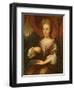 Portrait of a Lady Holding a Chain-Caspar Netscher-Framed Giclee Print