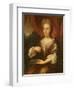 Portrait of a Lady Holding a Chain-Caspar Netscher-Framed Giclee Print