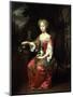 Portrait of a Lady Holding Her Pet King Charles Spaniel-Jan Verkolje-Mounted Giclee Print