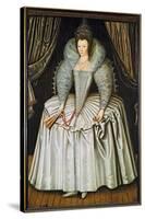 Portrait of a Lady, Identified as Elizabeth Howard, C.1595-1605-null-Stretched Canvas
