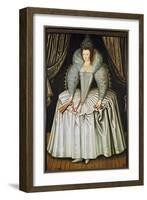 Portrait of a Lady, Identified as Elizabeth Howard, C.1595-1605-null-Framed Giclee Print