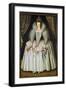Portrait of a Lady, Identified as Elizabeth Howard, C.1595-1605-null-Framed Giclee Print