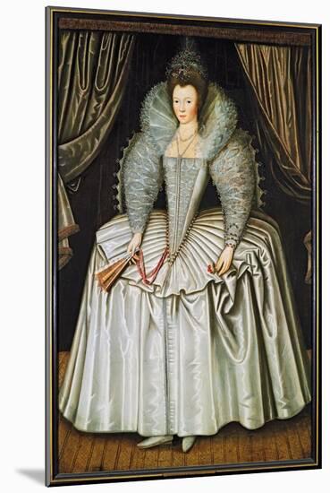 Portrait of a Lady, Identified as Elizabeth Howard, C.1595-1605-null-Mounted Giclee Print