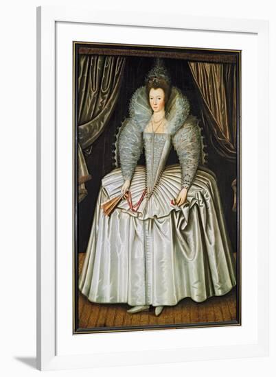 Portrait of a Lady, Identified as Elizabeth Howard, C.1595-1605-null-Framed Giclee Print