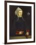 Portrait of a Lady, in a Black Dress and Holding a Crucifix-Ludger Tom Ring (Follower of)-Framed Giclee Print