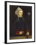 Portrait of a Lady, in a Black Dress and Holding a Crucifix-Ludger Tom Ring (Follower of)-Framed Giclee Print