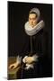 Portrait of a Lady in a Black Dress-Nicolaes Eliasz-Mounted Giclee Print