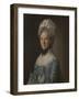 Portrait of a Lady in a Blue Dress, Possibly Mrs Mary Barnardiston-Nathaniel Hone-Framed Giclee Print