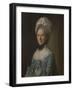 Portrait of a Lady in a Blue Dress, Possibly Mrs Mary Barnardiston-Nathaniel Hone-Framed Giclee Print