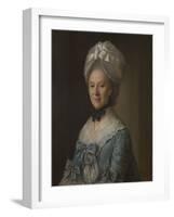 Portrait of a Lady in a Blue Dress, Possibly Mrs Mary Barnardiston-Nathaniel Hone-Framed Giclee Print