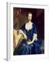 Portrait of a Lady in a Blue Velvet Dress-Charles Jervas-Framed Giclee Print