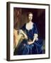 Portrait of a Lady in a Blue Velvet Dress-Charles Jervas-Framed Giclee Print