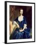 Portrait of a Lady in a Blue Velvet Dress-Charles Jervas-Framed Giclee Print