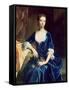 Portrait of a Lady in a Blue Velvet Dress-Charles Jervas-Framed Stretched Canvas
