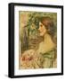 Portrait of a Lady in a Green Dress-John William Waterhouse-Framed Giclee Print