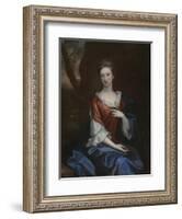 Portrait of a Lady in a Red Dress-Godfrey Kneller-Framed Giclee Print