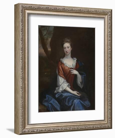 Portrait of a Lady in a Red Dress-Godfrey Kneller-Framed Giclee Print