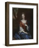 Portrait of a Lady in a Red Dress-Godfrey Kneller-Framed Giclee Print