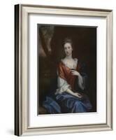 Portrait of a Lady in a Red Dress-Godfrey Kneller-Framed Giclee Print