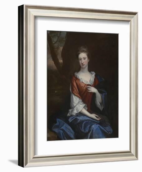 Portrait of a Lady in a Red Dress-Godfrey Kneller-Framed Giclee Print