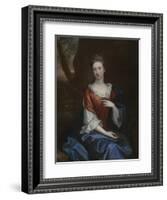 Portrait of a Lady in a Red Dress-Godfrey Kneller-Framed Giclee Print