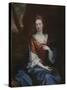 Portrait of a Lady in a Red Dress-Godfrey Kneller-Stretched Canvas