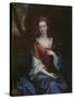 Portrait of a Lady in a Red Dress-Godfrey Kneller-Stretched Canvas