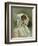 Portrait of a Lady in a White Bonnet-Gustave Jacquet-Framed Giclee Print