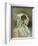 Portrait of a Lady in a White Bonnet-Gustave Jacquet-Framed Giclee Print