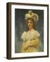 Portrait of a Lady in a Yellow Shawl-Konstantin Yegorovich Makovsky-Framed Giclee Print