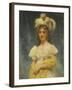 Portrait of a Lady in a Yellow Shawl-Konstantin Yegorovich Makovsky-Framed Giclee Print