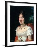 Portrait of a Lady in an Empire Dress-Francois Gerard-Framed Giclee Print