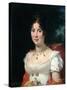 Portrait of a Lady in an Empire Dress-Francois Gerard-Stretched Canvas