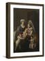 Portrait of a Lady, in an Interior with Her Nurse and Three Children-Anicet-Charles Lemonnier-Framed Giclee Print