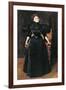 Portrait of a Lady in Black, c.1895-William Merritt Chase-Framed Giclee Print