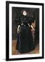 Portrait of a Lady in Black, c.1895-William Merritt Chase-Framed Giclee Print