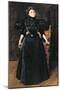 Portrait of a Lady in Black, c.1895-William Merritt Chase-Mounted Giclee Print