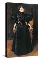 Portrait of a Lady in Black, c.1895-William Merritt Chase-Stretched Canvas