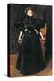 Portrait of a Lady in Black, c.1895-William Merritt Chase-Stretched Canvas