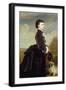 Portrait of a Lady in Black with a Dog, 1875-James Archer-Framed Giclee Print