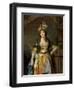 Portrait of a Lady in Turkish Fancy Dress, c.1790-Jean Baptiste Greuze-Framed Premium Giclee Print