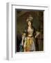 Portrait of a Lady in Turkish Fancy Dress, c.1790-Jean Baptiste Greuze-Framed Premium Giclee Print